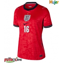 Camiseta Inglaterra Kobbie Mainoo #16 Visitante Equipación para mujer Mundial 2026 manga corta